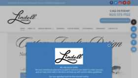 What Lindelljewelers.com website looked like in 2020 (3 years ago)
