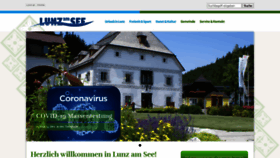 What Lunz.at website looked like in 2020 (3 years ago)