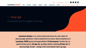 What Lauritzenfonden.com website looked like in 2020 (3 years ago)