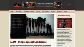 What Landmine.org website looked like in 2020 (4 years ago)