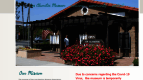 What Losalamitosmuseum.org website looked like in 2020 (3 years ago)