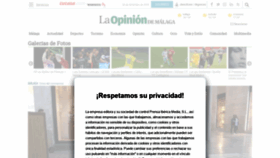 What Laopiniondemalaga.es website looked like in 2020 (3 years ago)