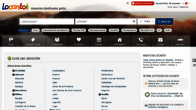 What Locanto.es website looked like in 2020 (3 years ago)