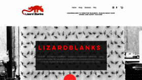What Lizardblanks.com website looked like in 2020 (3 years ago)
