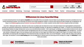 What Linux-fan-shop.de website looked like in 2020 (3 years ago)