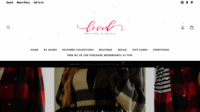 What Lovedboutique.com website looked like in 2020 (3 years ago)