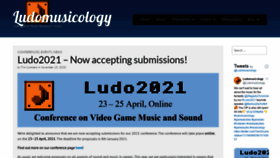 What Ludomusicology.org website looked like in 2020 (3 years ago)