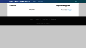 What Liriklagu-campursari.blogspot.com website looked like in 2020 (3 years ago)