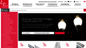 What Led-lights.com website looked like in 2020 (3 years ago)