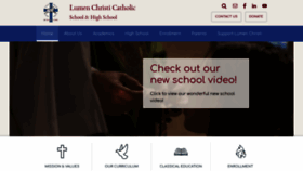 What Lumenchristischool.org website looked like in 2020 (3 years ago)