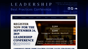 What Leadershipbestpracticesconference.com website looked like in 2020 (3 years ago)