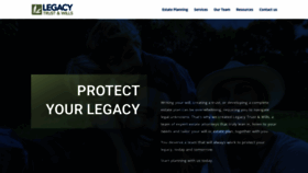 What Legacytrustandwills.com website looked like in 2020 (3 years ago)