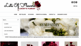What Luckysflorist.com website looked like in 2020 (3 years ago)