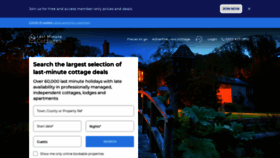What Lastminute-cottages.co.uk website looked like in 2020 (3 years ago)