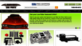 What Lowridercarparts.com website looked like in 2020 (3 years ago)
