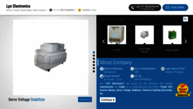 What Lpcelectronics.in website looked like in 2020 (4 years ago)