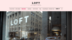 What Loftnailbar.com website looked like in 2020 (3 years ago)