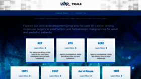 What Loxooncologytrials.com website looked like in 2020 (3 years ago)