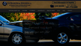 What Lebaronjensen.com website looked like in 2020 (3 years ago)