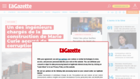 What Lanouvellegazette.be website looked like in 2020 (3 years ago)