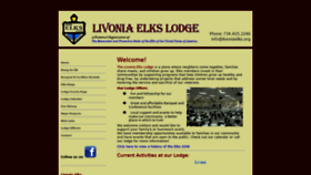 What Livoniaelks.org website looked like in 2020 (3 years ago)