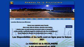 What Location-bormes-les-mimosas.fr website looked like in 2020 (3 years ago)
