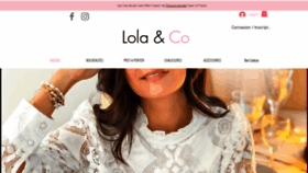 What Lola-and-co.com website looked like in 2020 (3 years ago)