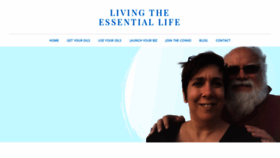 What Livingtheessentiallife.com website looked like in 2020 (3 years ago)