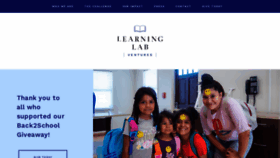 What Learninglabventures.org website looked like in 2020 (3 years ago)