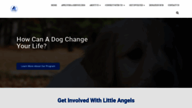 What Littleangelsservicedogs.org website looked like in 2020 (3 years ago)