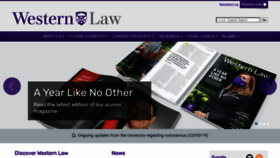 What Law.uwo.ca website looked like in 2020 (3 years ago)