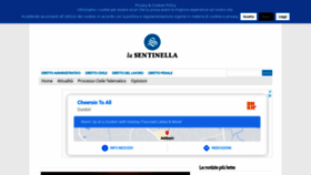 What Lasentinellaonline.it website looked like in 2020 (3 years ago)