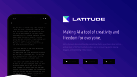 What Latitude.io website looked like in 2020 (3 years ago)