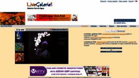 What Livegalerie.com website looked like in 2020 (3 years ago)