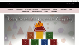 What Lbshakespeare.org website looked like in 2020 (3 years ago)