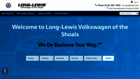 What Longlewisvw.com website looked like in 2020 (3 years ago)
