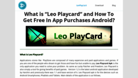 What Leoplaycard.info website looked like in 2020 (3 years ago)