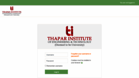 What Lms.thapar.edu website looked like in 2020 (3 years ago)