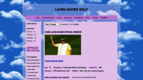 What Lauradaviesgolf.com website looked like in 2021 (3 years ago)