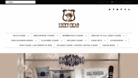 What Luckycigar.com website looked like in 2021 (3 years ago)