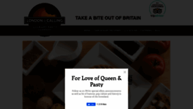 What Londoncallingpastycompany.com website looked like in 2021 (3 years ago)
