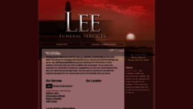 What Leefuneralservice.com website looked like in 2021 (3 years ago)