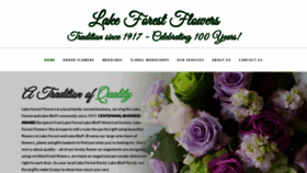 What Lakeforestflowers.com website looked like in 2021 (3 years ago)