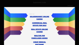 What Luxeover.com website looked like in 2021 (3 years ago)