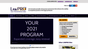 What Lawpro.ca website looked like in 2021 (3 years ago)