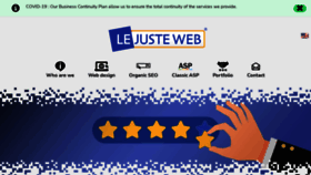 What Lejusteweb.com website looked like in 2021 (3 years ago)