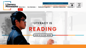 What Literacymn.org website looked like in 2021 (5 years ago)