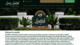 What Livinglandfall.com website looked like in 2021 (3 years ago)