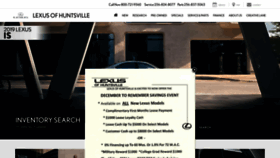 What Lexusofhuntsville.com website looked like in 2021 (3 years ago)