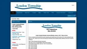 What Londontwp.org website looked like in 2021 (3 years ago)